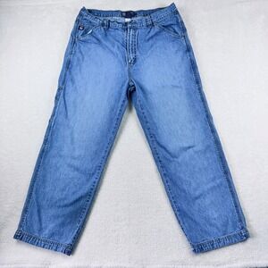 Chaps RL Ralph Lauren Carpenter Jeans Vintage W38 L30 Light Wash Denim Pants Y2K